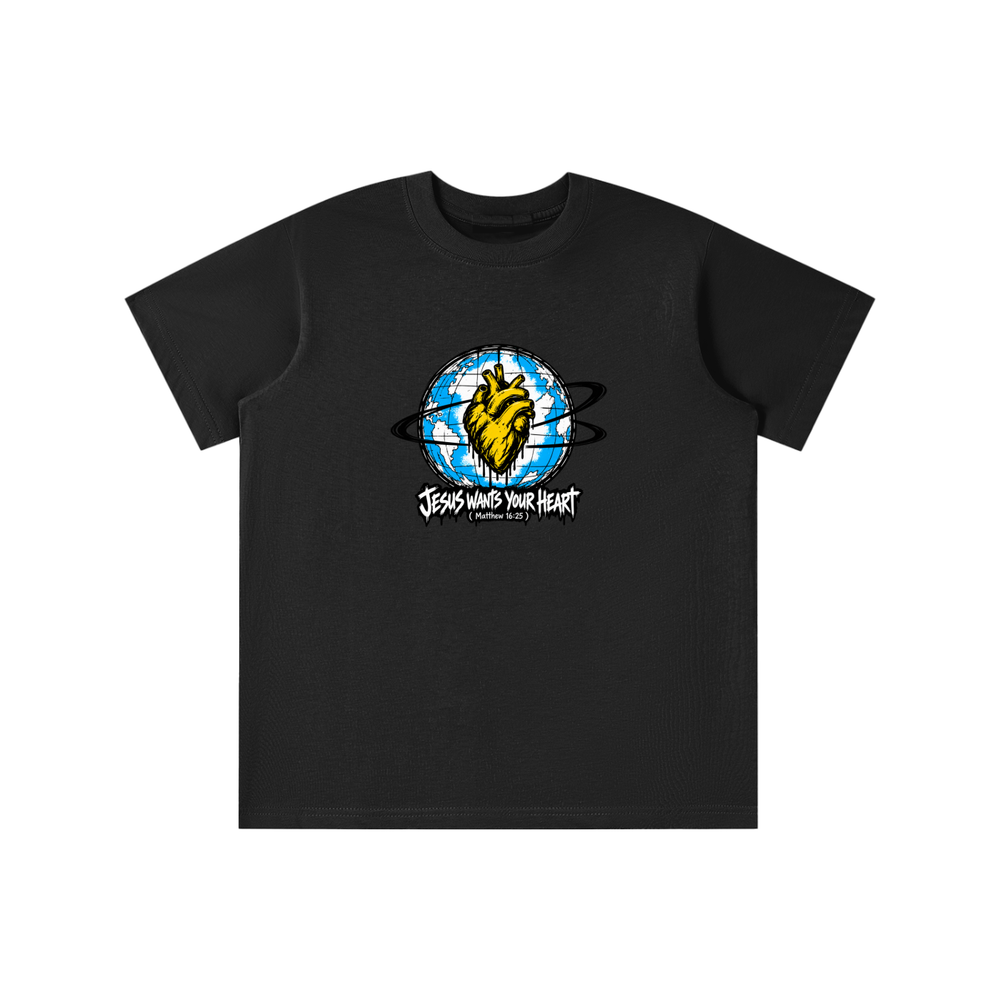 JESUS WANTS YOUR HEART ( MATTHEW 16:25 ) youth T-shirt