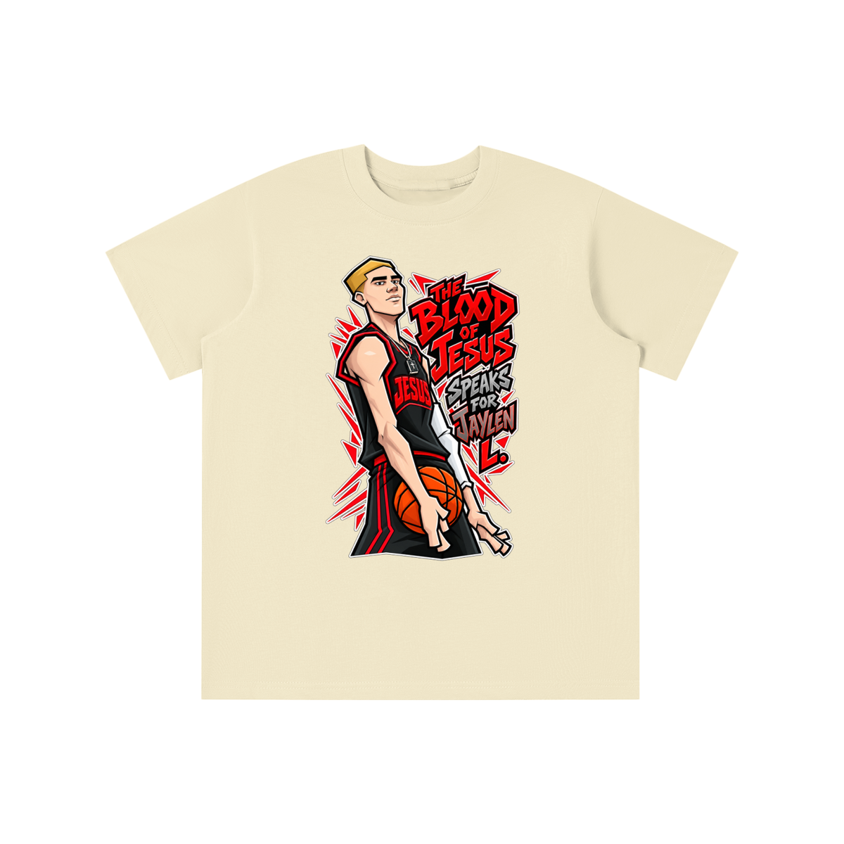 THE BLOOD OF JESUS SPEAKS FOR JAYLEN L. youth T-shirt
