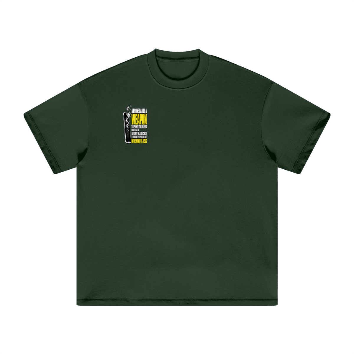 A PHONE CAN BE A WEAPON TO EXPLAIN TO OTHER BELIEVERS HOW TO US THE AUTHORITY OF JESUS CHRIST TO COMMAND EVIL SPIRITS TO IN THE NAME JESUS T-Shirt