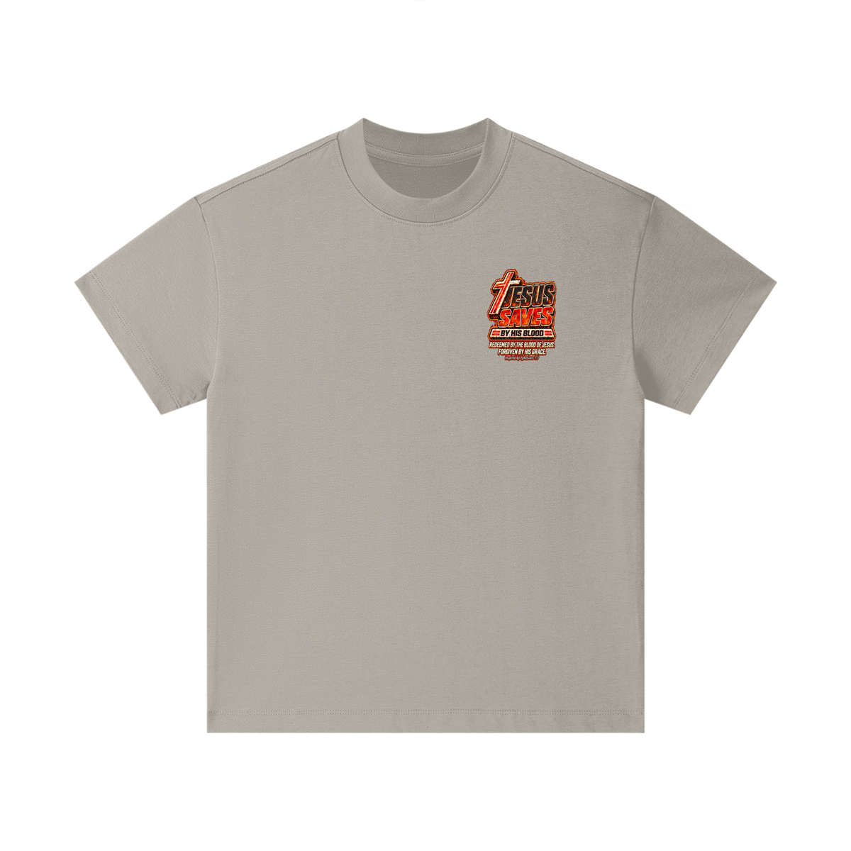 JESUS SAVES BY HIS BLOOD REDEEMED BY THE BLOOD OF JESUS. FORGIVEN BY HIS GRACE. Inspired by Ephesians 1:7 Kids T-Shirt