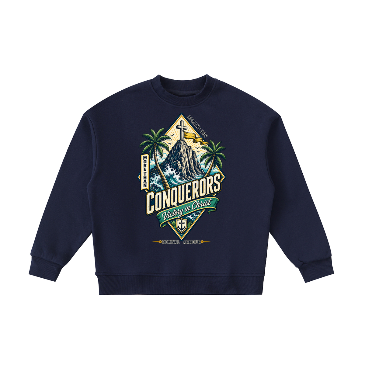 More than conquerors victory in Christ youth Sweatshirt