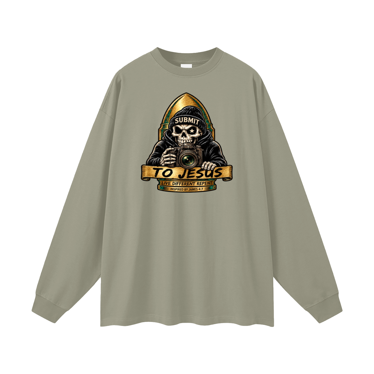 SUBMIT TO JESUS LIVE DIFFERENT REPENT INSPIRED BY JAMES 4:7 Long Sleeve T-Shirt