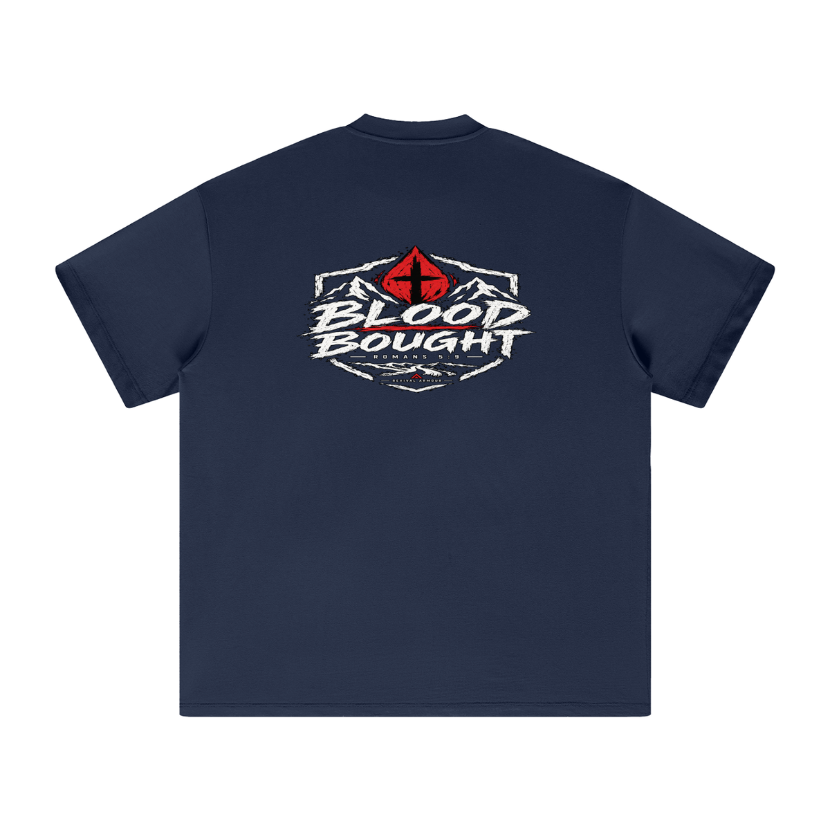 BLOOD BOUGHT - ROMANS 5:9 - T-Shirt