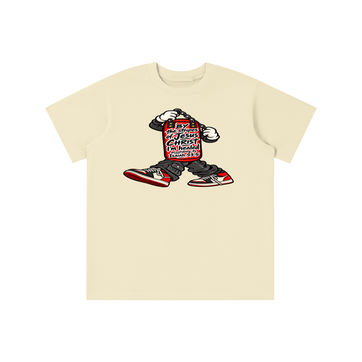 BY the stripes of Jesus CHRIST I'm heAled According to Isaiah 53:5 youth T-shirt