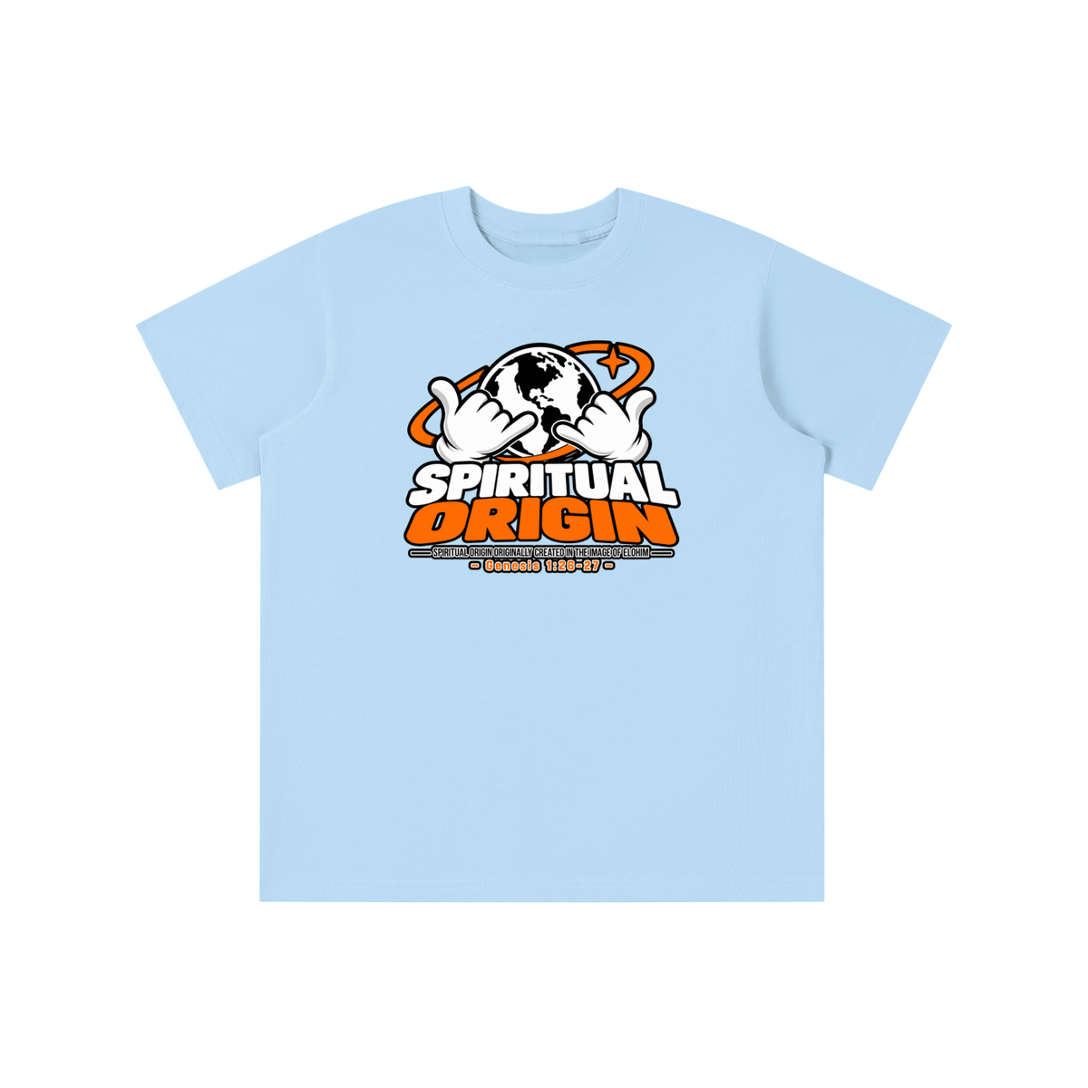SPIRITUAL ORGIN SPIRITUAL ORGIN ORIGINALLY CREATED IN THE IMAGE OF ELOHIM - GENESIS 1:26-27 - youth T-shirt