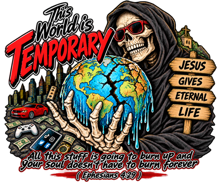 This world is temporary Jesus gives eternal life all this stuff is going to burn up and your doesn't have to burn forever ( Ephesians 4:29 ) Hoodie
