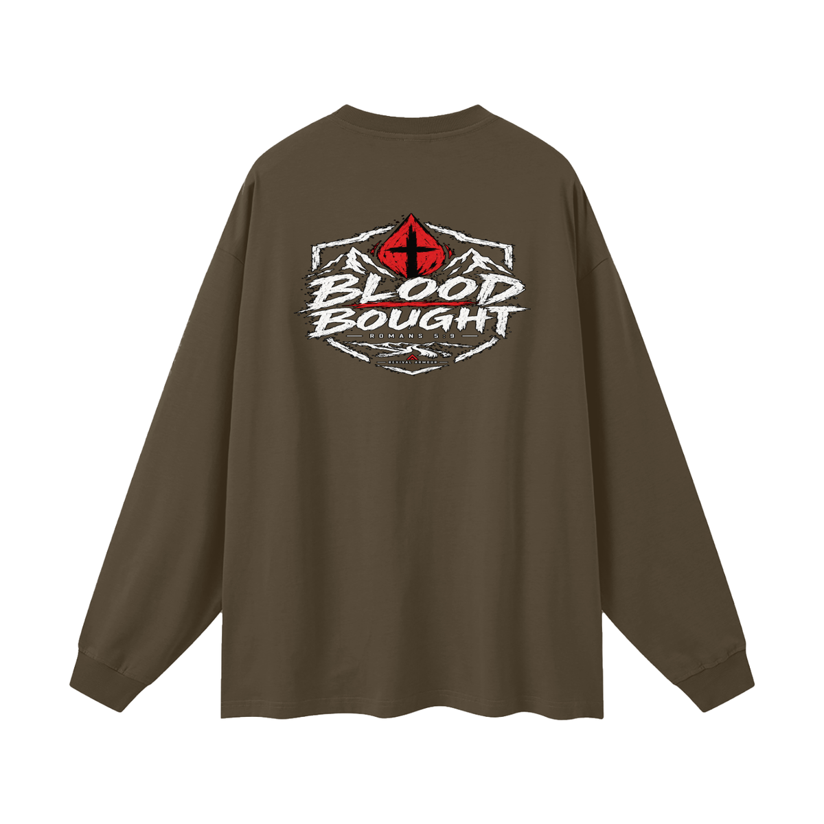 BLOOD BOUGHT - ROMANS 5:9 - Long Sleeve T-Shirt