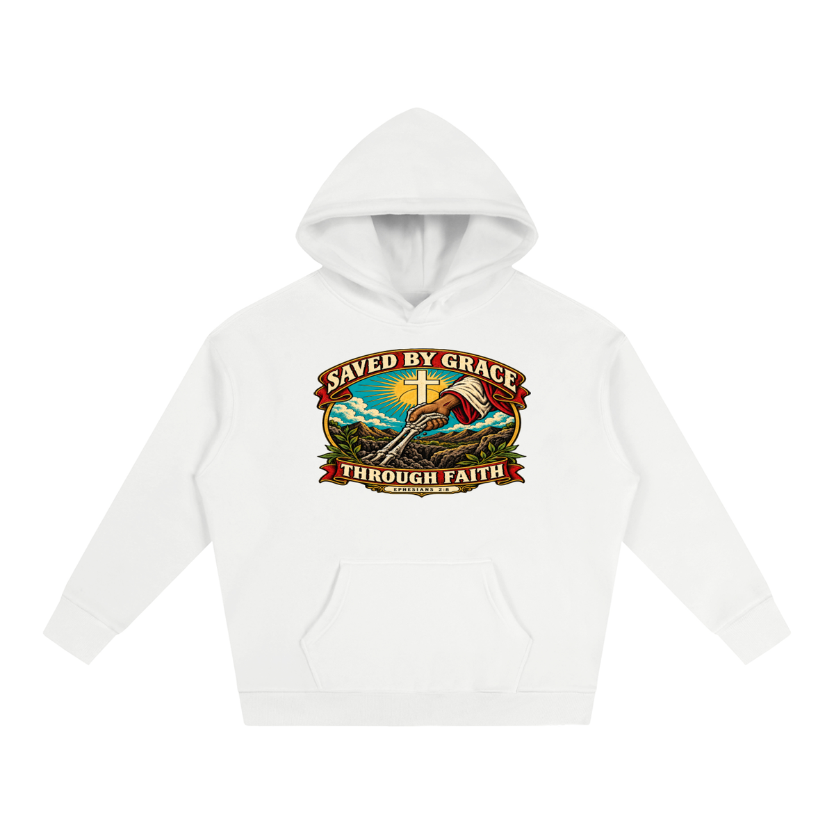Saved by Grace through Faith Hoodie