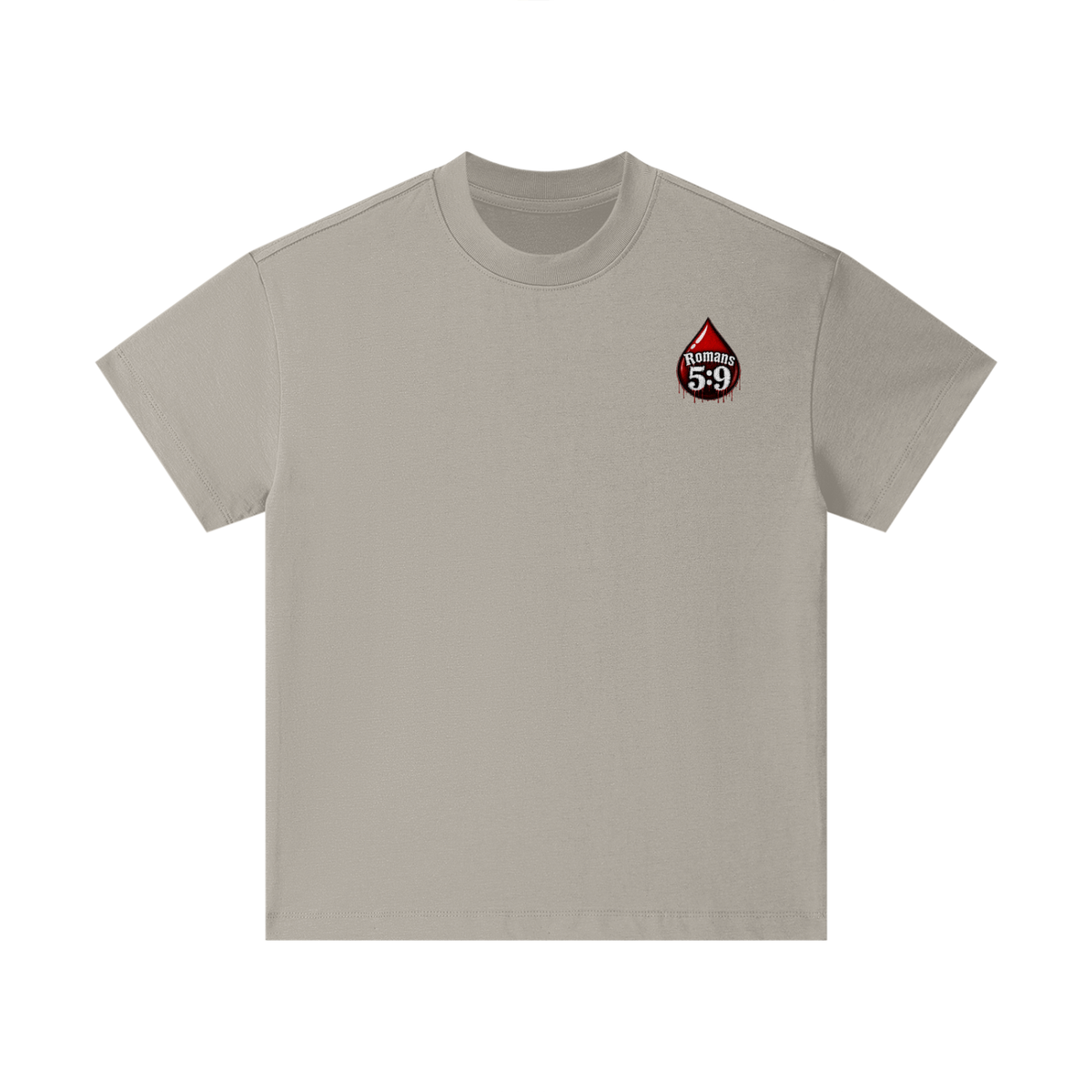 Romans 5:9 blood emoji Kids T-Shirt