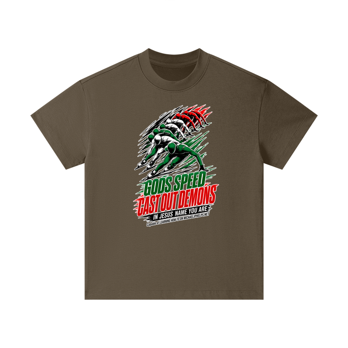 GODS SPEED CAST OUT DEMONS IN JESUS NAME YOU ARE Capable of LEARNING HOW TO ON MICHAELJPHELPS.NET Kids T-Shirt