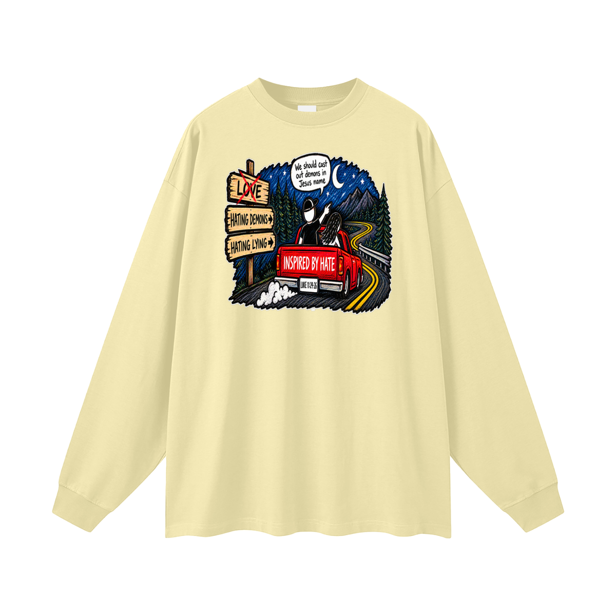 INSPIRED BY HATE Long Sleeve T-Shirt
