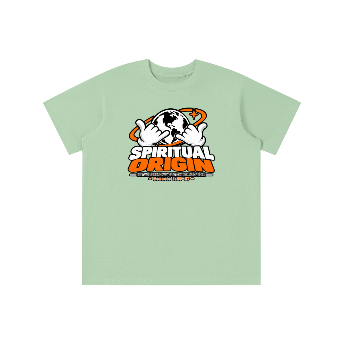 SPIRITUAL ORGIN SPIRITUAL ORGIN ORIGINALLY CREATED IN THE IMAGE OF ELOHIM - GENESIS 1:26-27 - youth T-shirt