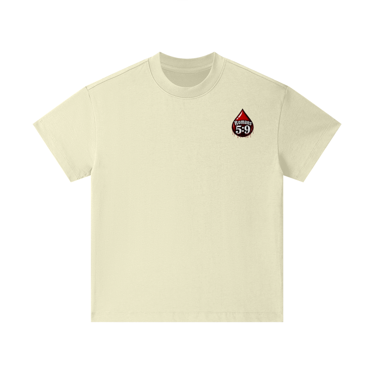Romans 5:9 blood emoji Kids T-Shirt