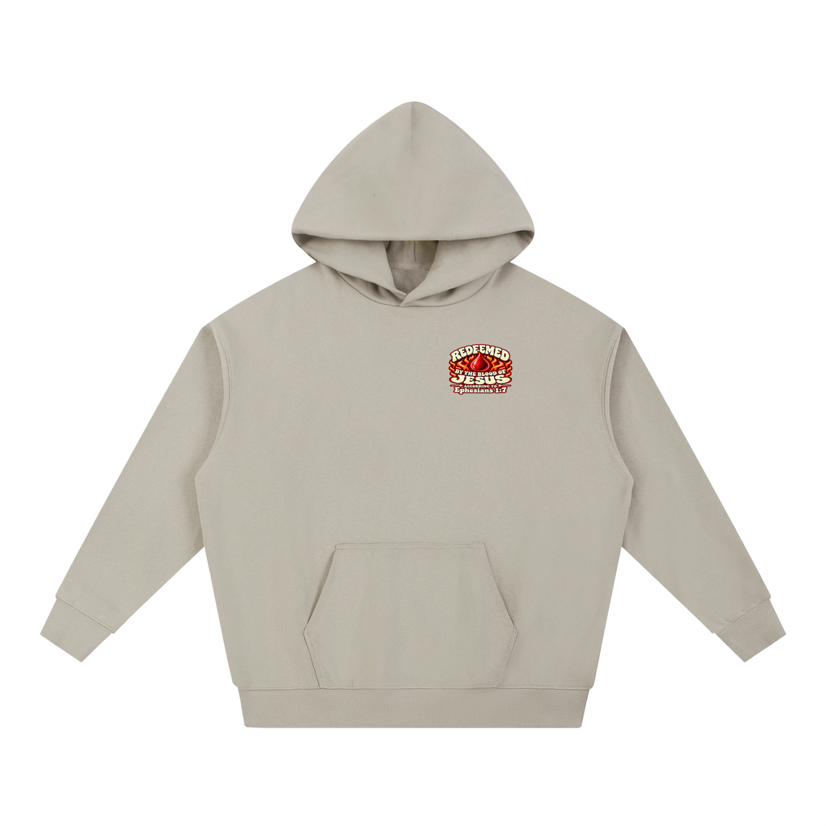 REDEEMED BY THE BLOOD OF JESUS ACCORDING TO EPHESIANS 1:7 IF YOU DON'T REPENT YOU'LL BURN FOREVER ACCORDING TO MARK 9:43-48 Hoodie