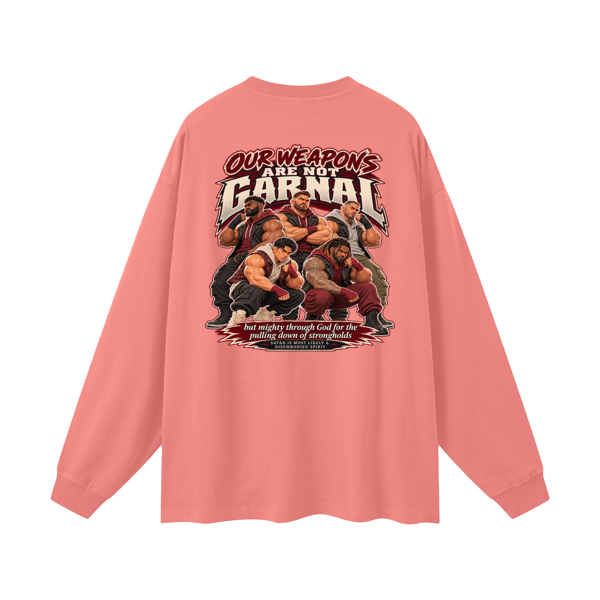 HUMANS ARE STUPID (Jeremiah 4:22) OUR WEAPONS ARE NOT CARNAL but mighty through God for the pulling down of strongholds SATAN IS MOST LIKELY A DISEMBODIED SPIRIT Long Sleeve T-Shirt