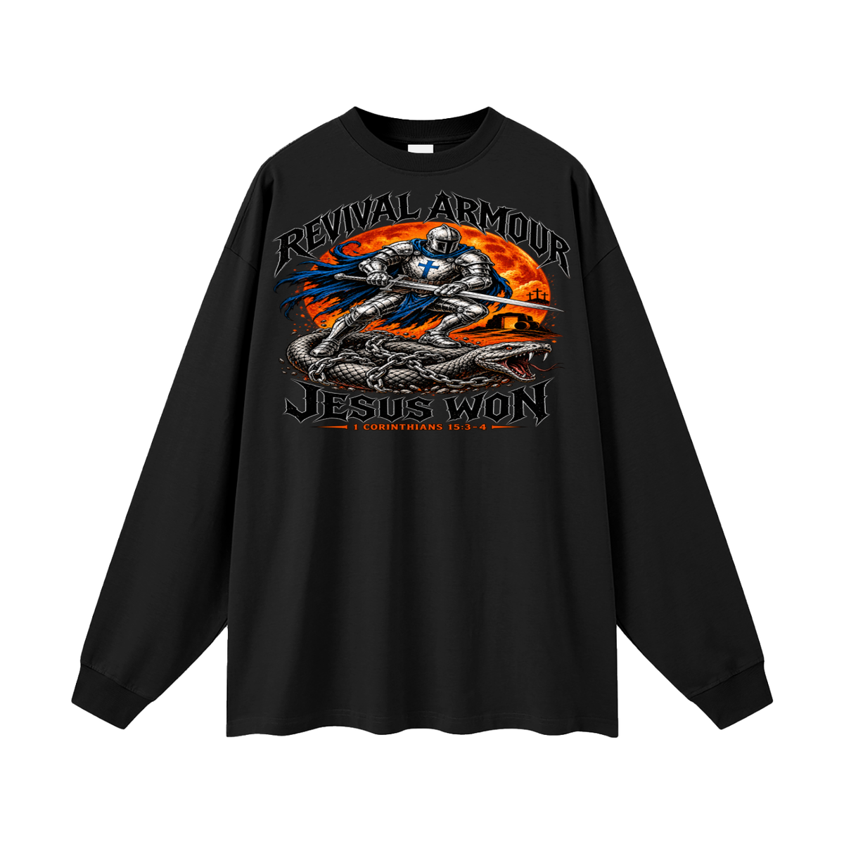 Revival Armour Jesus Won Long Sleeve T-Shirt