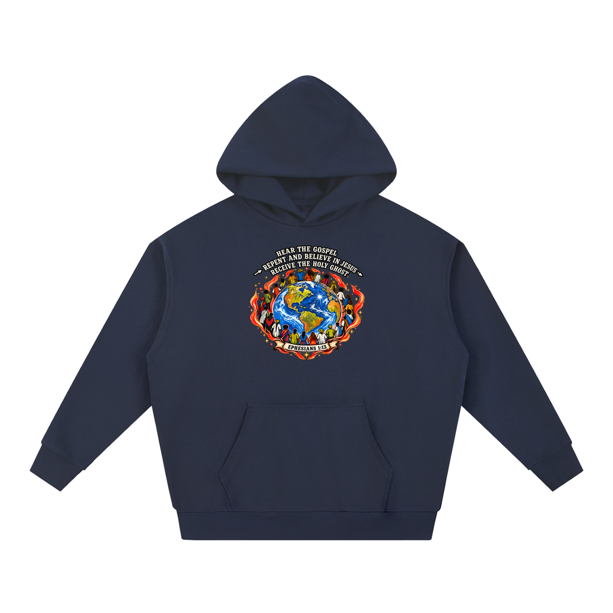 Hear the Gospel > repent and believe in Jesus > Receive the Holy Ghost Hoodie
