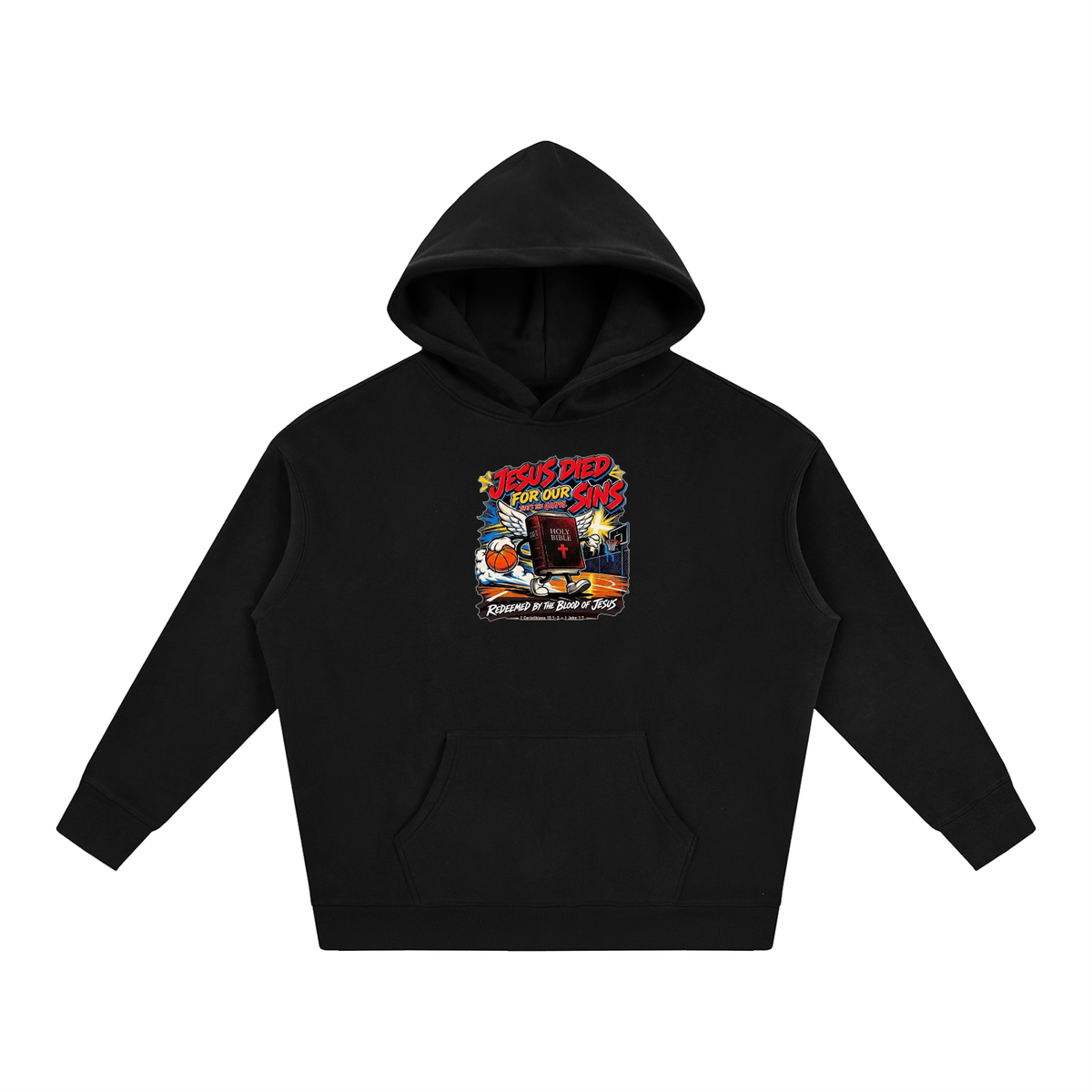 Jesus died for our sins that's the gospel redeemed by the blood of Jesus 1 Corinthians 15:1-3 . 1 John 1:7 Hoodie