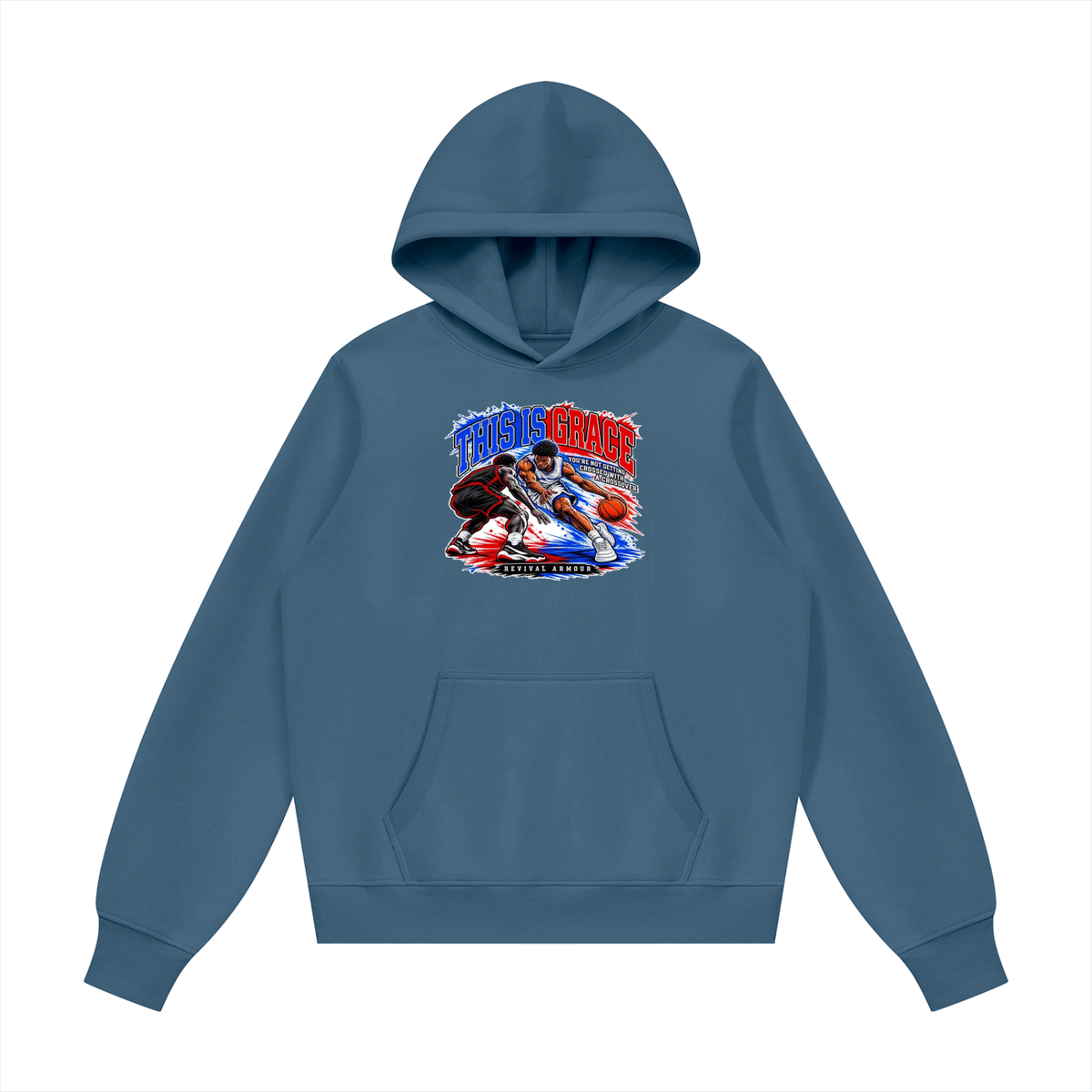 THIS IS GRACE YOU'RE NOT GETTING CROSSED WITH A CROSSOVER ( MARK 1:15 IS ON HIS SHOES TOO ) Hoodie