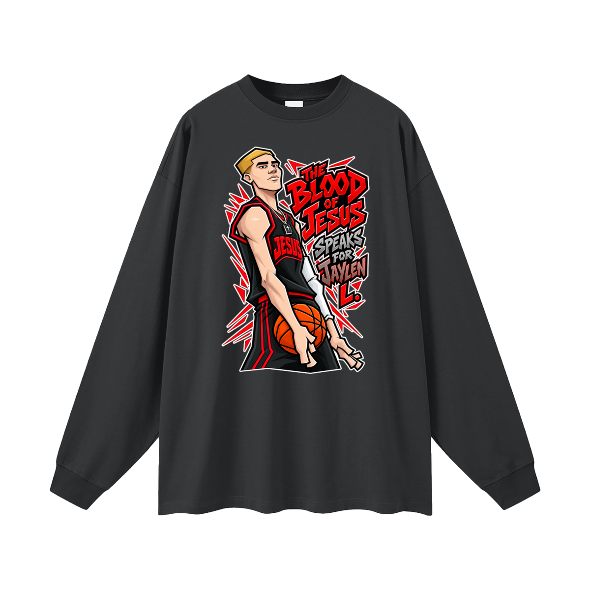 THE BLOOD OF JESUS SPEAKS FOR JAYLEN L. Long Sleeve T-Shirt