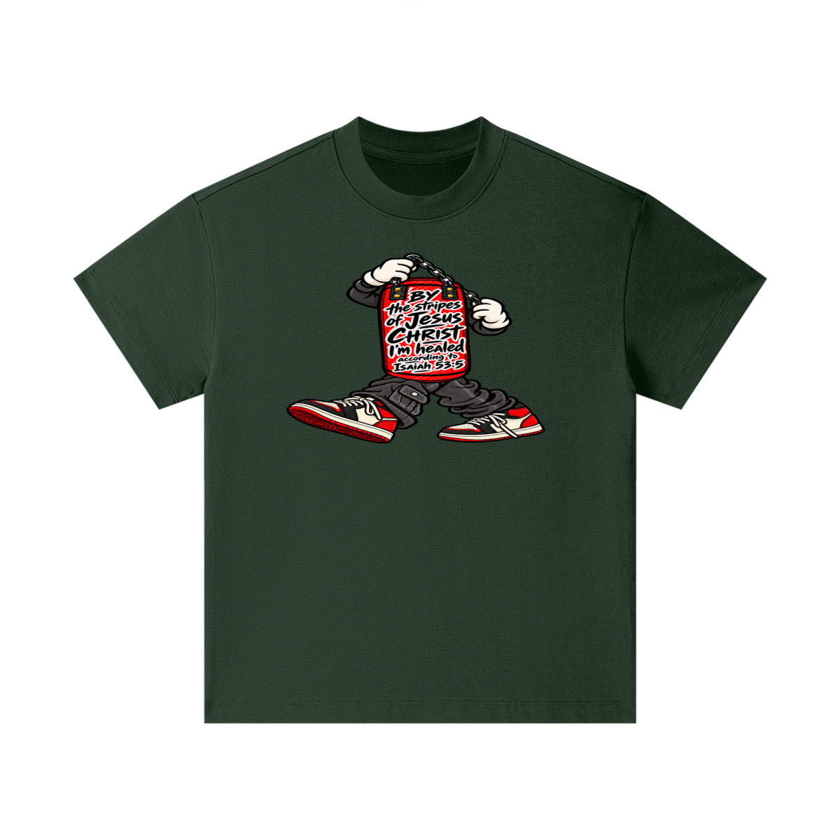 BY the stripes of Jesus CHRIST I'm heAled According to Isaiah 53:5 Kids T-Shirt