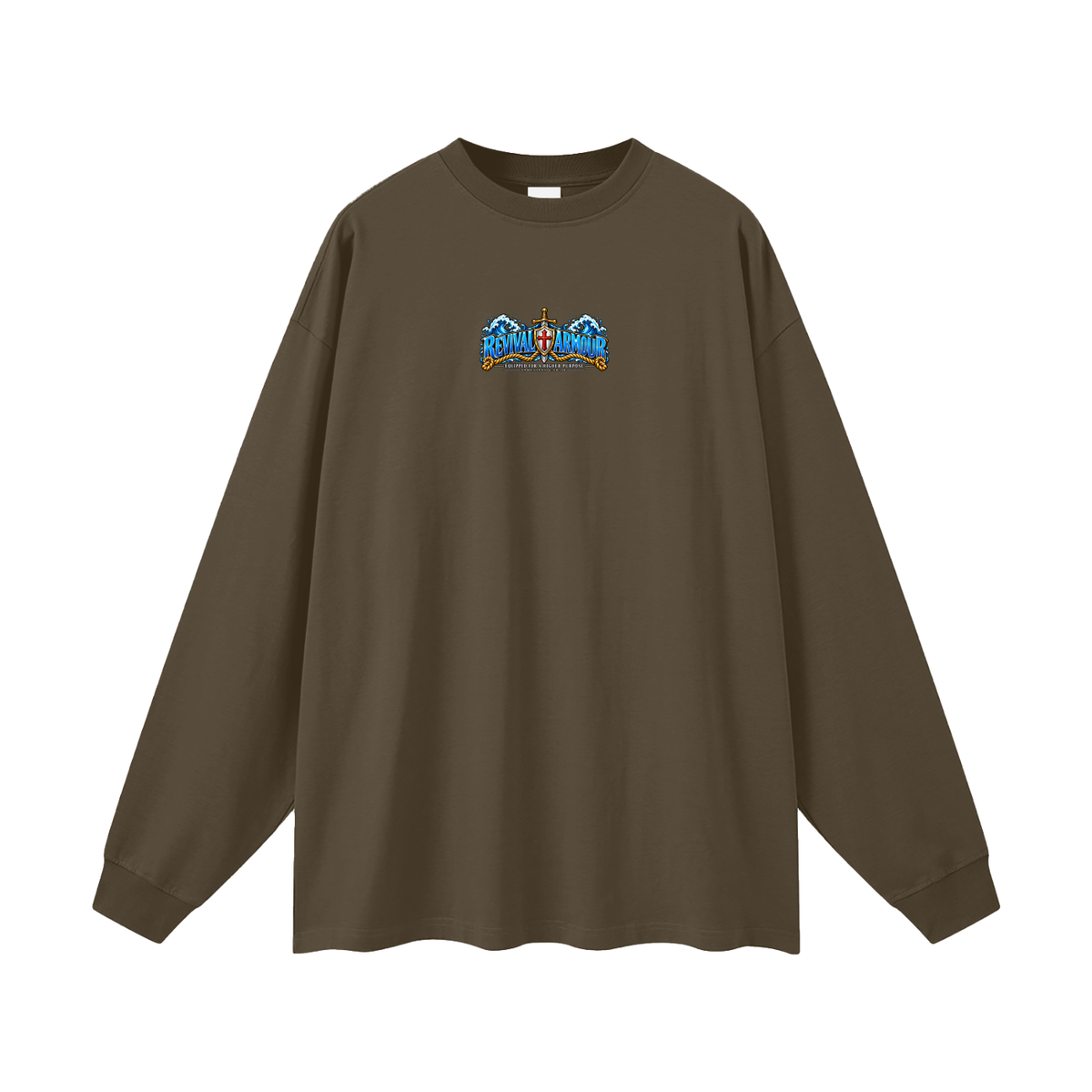 REVIVAL ARMOUR -EQUIPPED FOR A HIGHER PURPOSE- -EPHESIANS 6:10-18- Long Sleeve T-Shirt