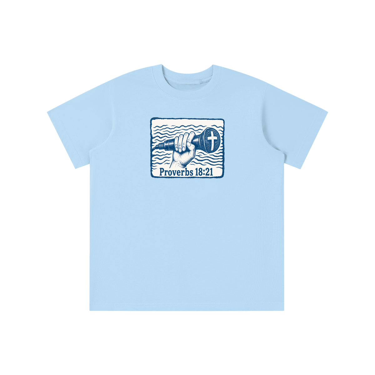 Proverbs 18:21 mic youth T-shirt