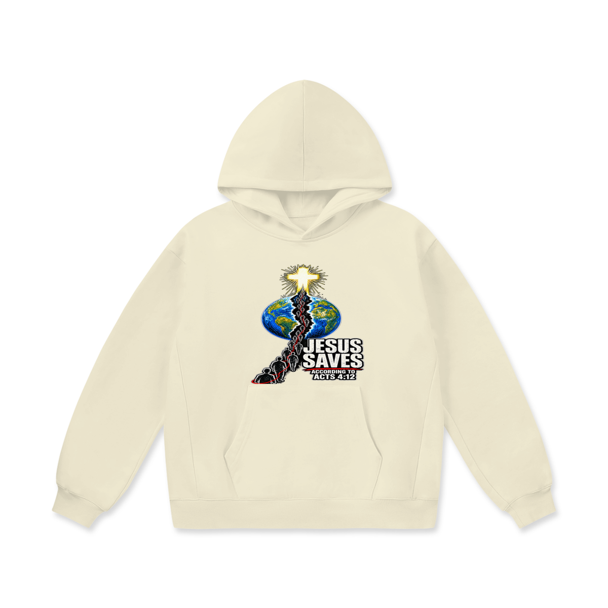 JESUS SAVES ACCORDING TO ACTS 4:12 Hoodie