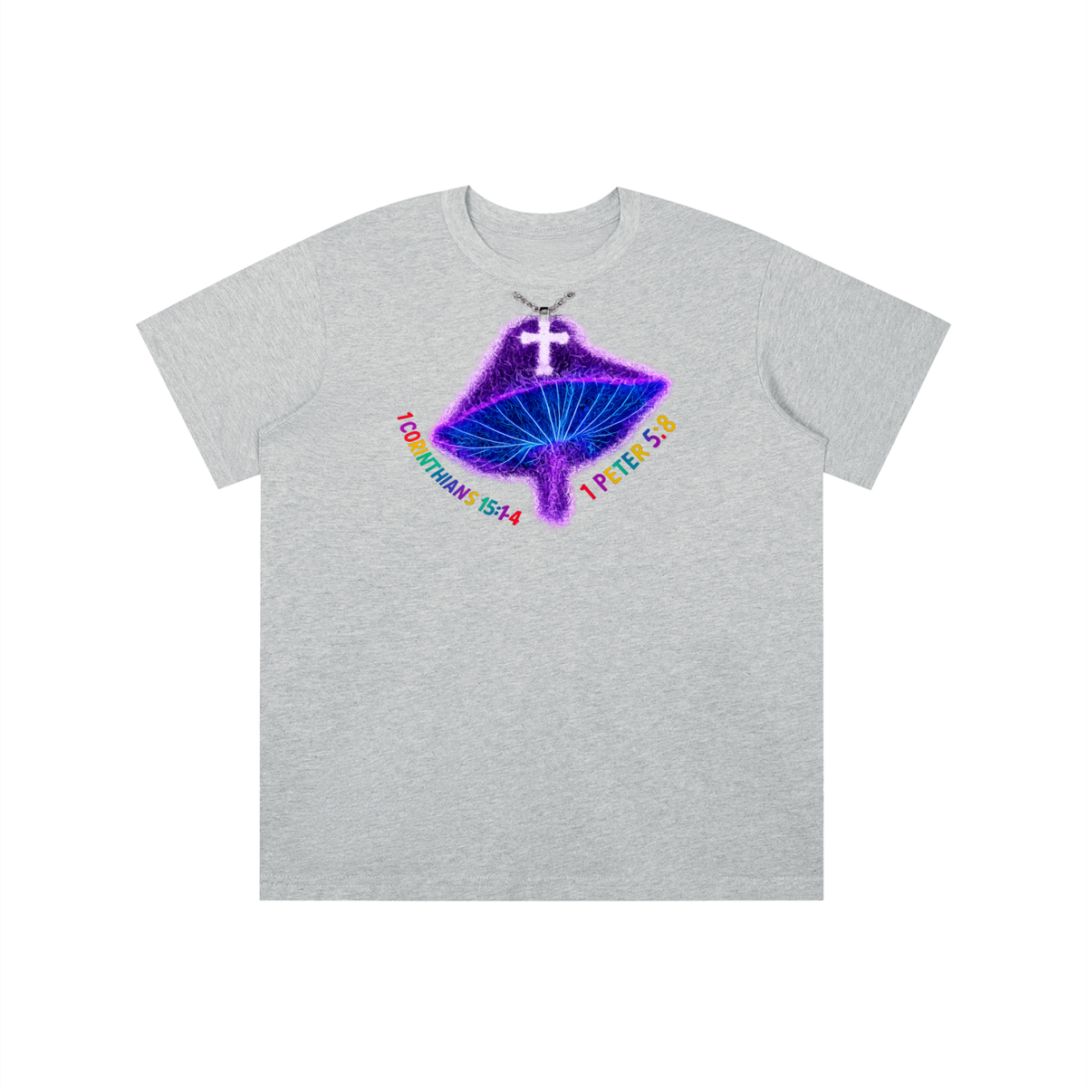 1 Corinthians 15:1-4 1 Peter 5:8 youth T-shirt
