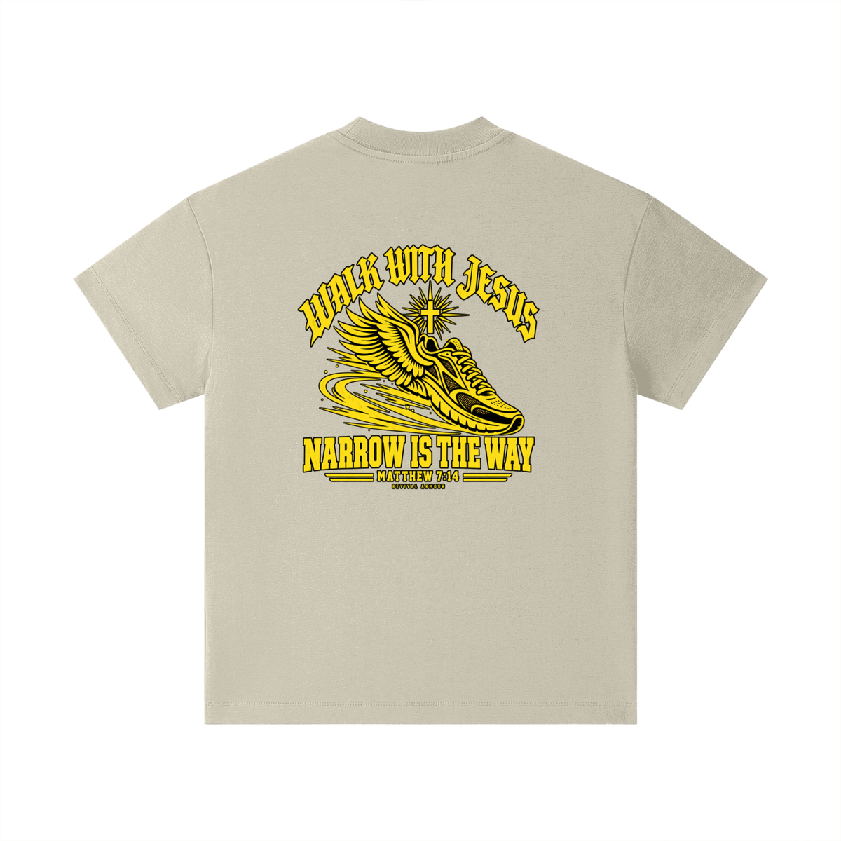 WALK WITH JESUS NARROW IS THE WAY - MATTHEW 7:14 - REVIVAL ARMOUR Kids T-Shirt