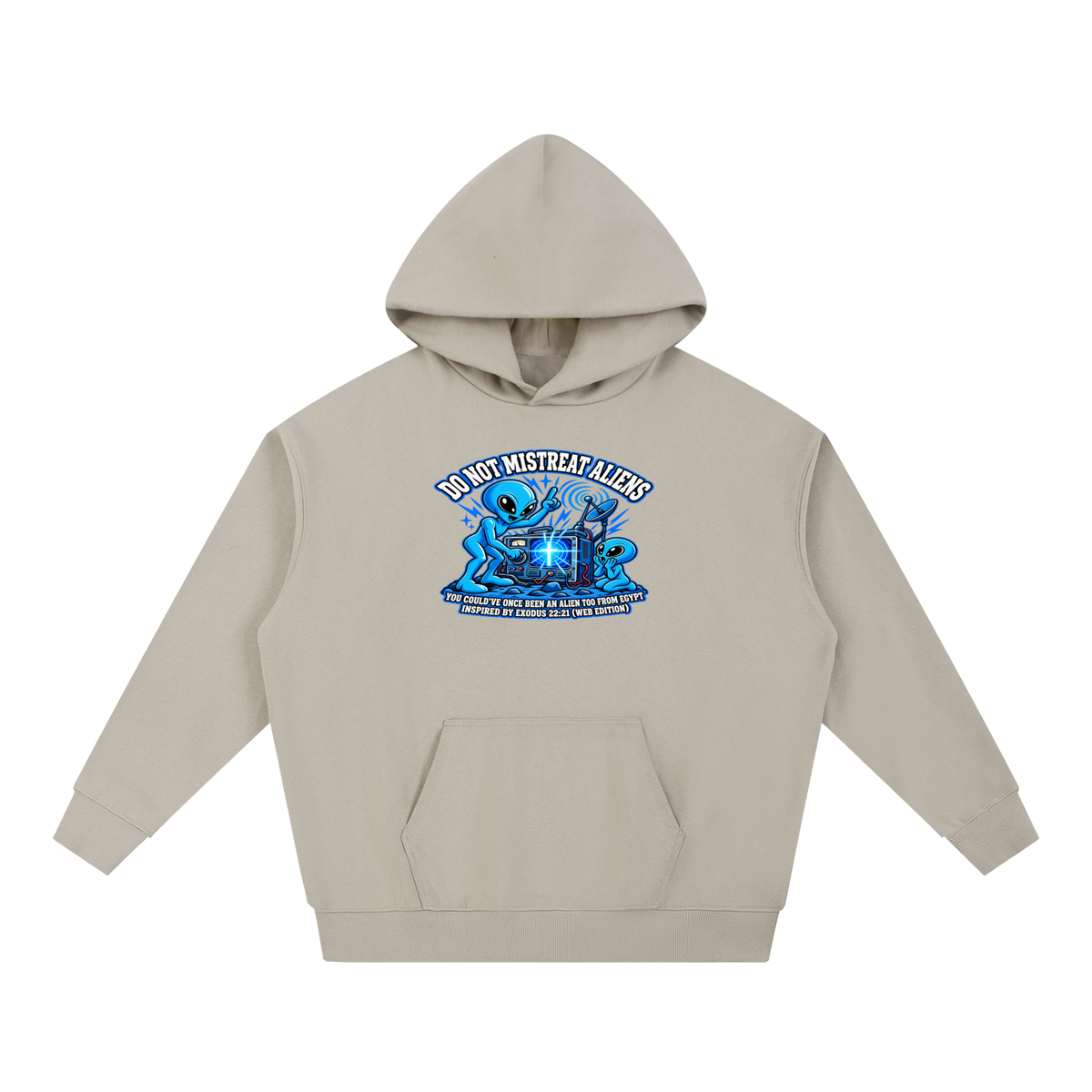 DO NOT MISTREAT ALIENS YOU COULD'VE ONCE BEEN AN ALIEN TOO FROM EGYPT INSPIRED BY EXODUS 22:21 (WEB EDITION) Hoodie