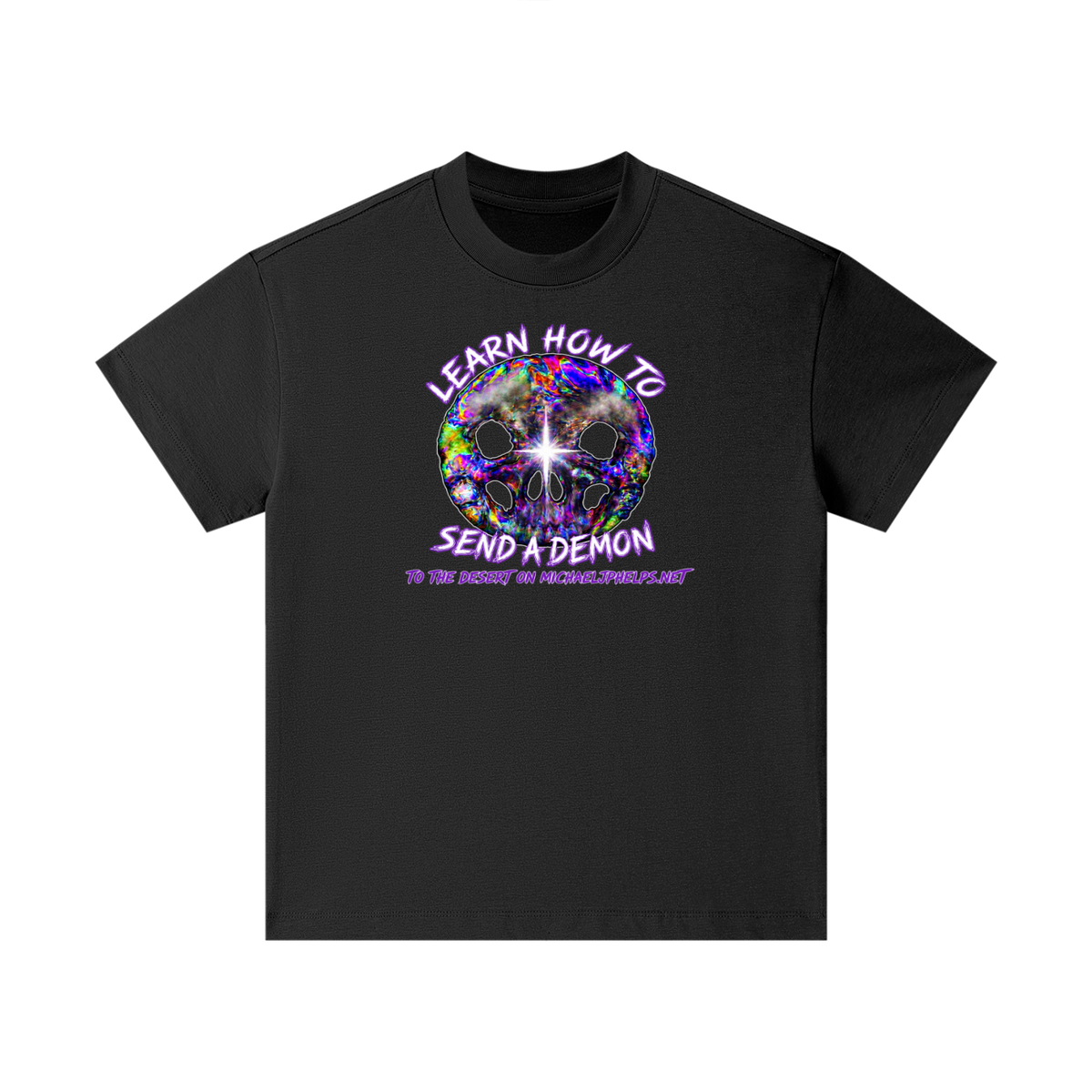 LEARN HOW TO SEND A DEMON TO THE DESERT ON MICHAELJPHELPS.NET Kids T-Shirt