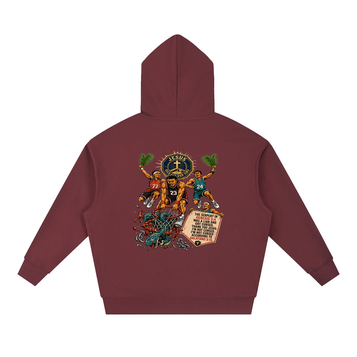 THE SERPENT IN GENESIS 3:4 WAS A LIAR AND GOT CURSED. THANK YOU JESUS. I'M NOT CURSED. I'M NOT CURSED ACCORDING TO GALATIANS 3:13. Hoodie