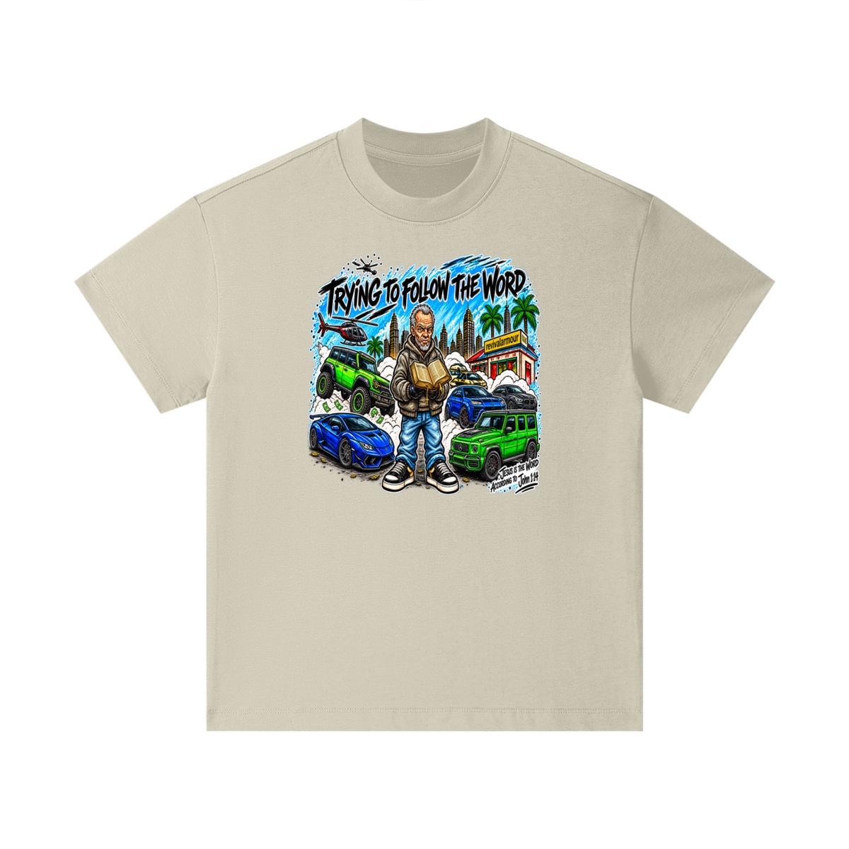 TRYING TO FOLLOW THE WORD Kids T-Shirt