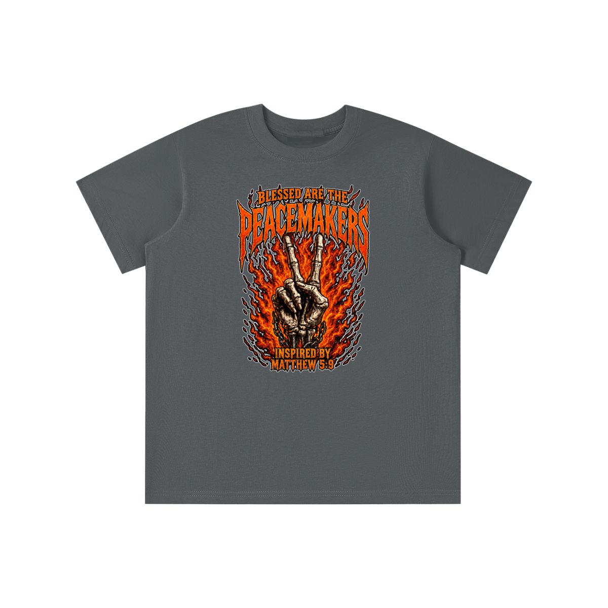 BLESSED ARE THE PEACEMAKERS INSPIRED BY MATTHEW 5:9 youth T-shirt