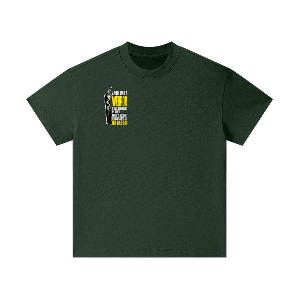 A PHONE CAN BE A WEAPON TO EXPLAIN TO OTHER BELIEVERS HOW TO US THE AUTHORITY OF JESUS CHRIST TO COMMAND EVIL SPIRITS TO IN THE NAME JESUS Kids T-Shirt