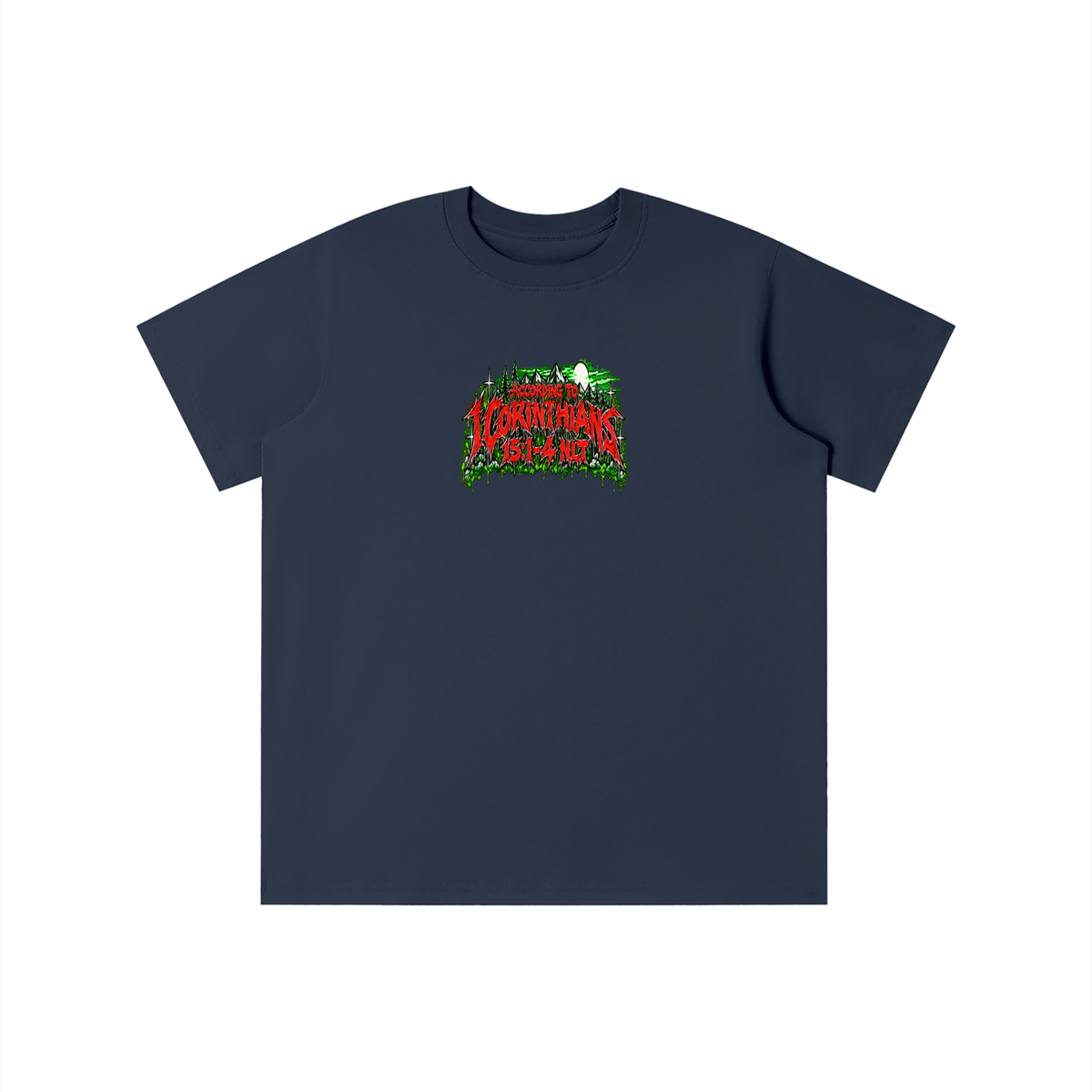 ACCORDING TO 1 CORINTHIANS 15:1-4 NLT THE GOOD NEWS IS JESUS CHRIST DIED FOR OUR SINS HEAVEN AND HELL ARE PLACES youth T-shirt