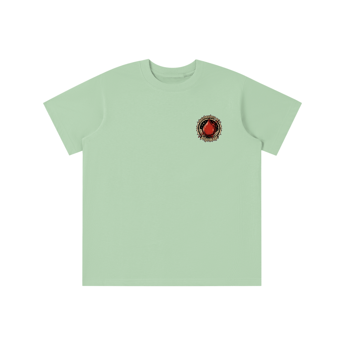 skateboarders on a pilgrimage youth T-shirt