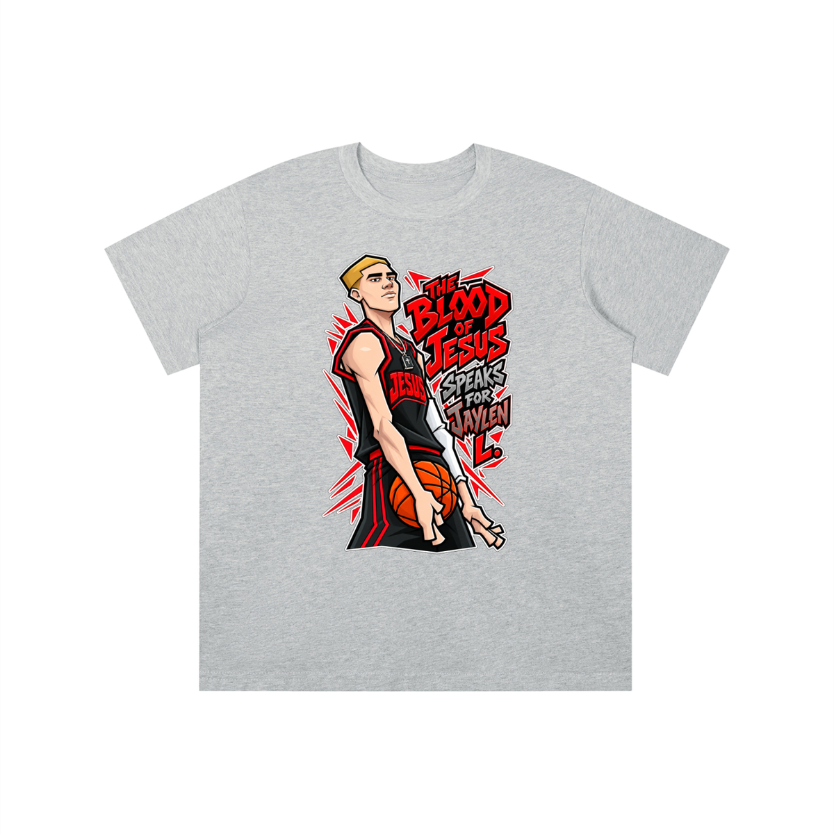 THE BLOOD OF JESUS SPEAKS FOR JAYLEN L. youth T-shirt