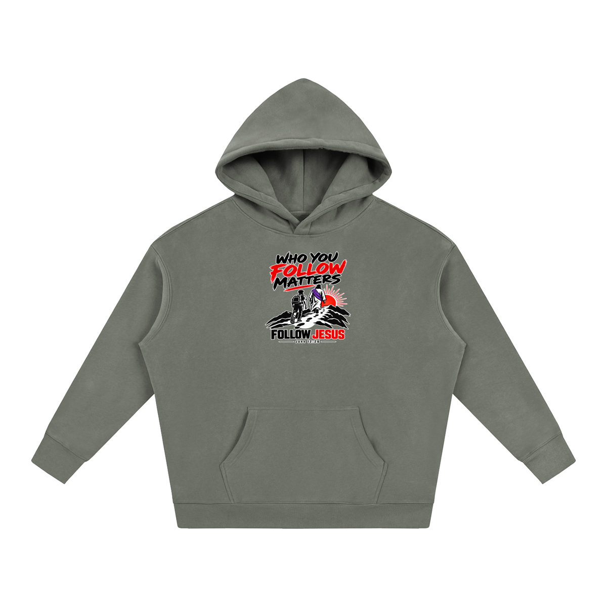WHO FOLLOW MATTERS FOLLOW JESUS - JOHN 12:26 - Hoodie
