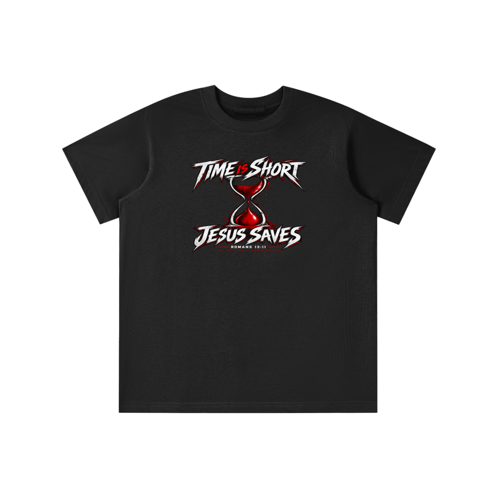 TIME IS SHORT JESUS SAVES ROMANS 13:11 REVIVAL ARMOUR youth T-shirt