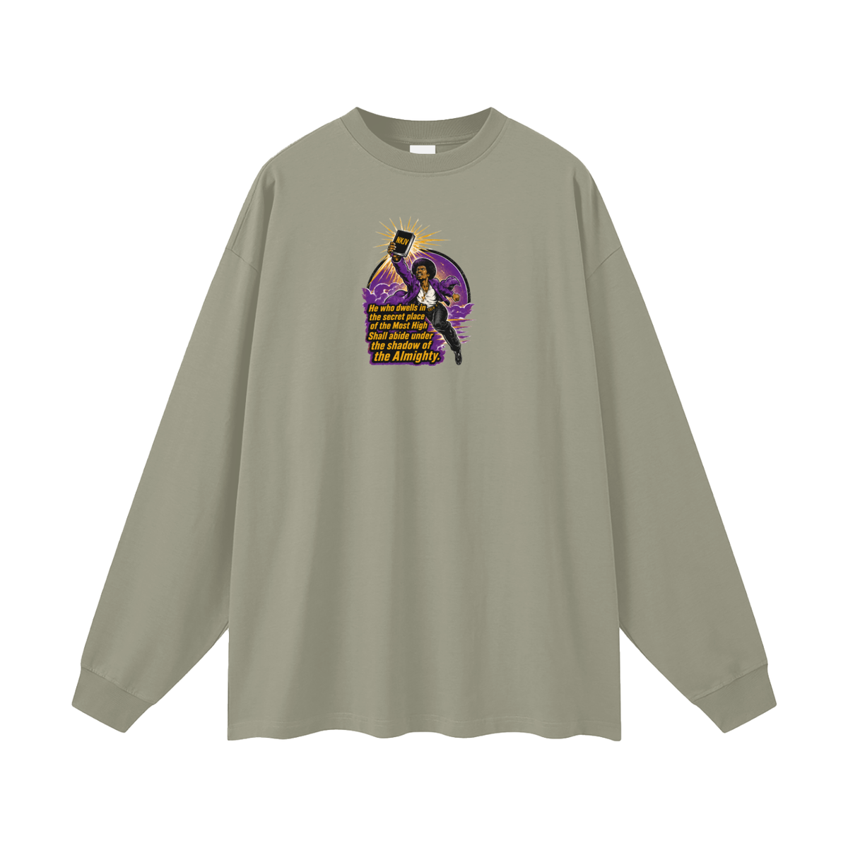 NKJV Psalms 91:1 Long Sleeve T-Shirt