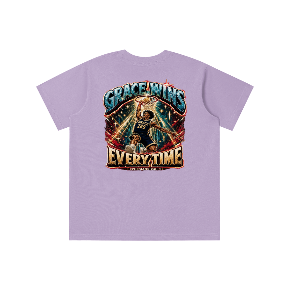 JESUS IS AWESOME GRACE WINS GRACE 289 EVERYTIME EPHESIANS 2:8-9 youth T-shirt