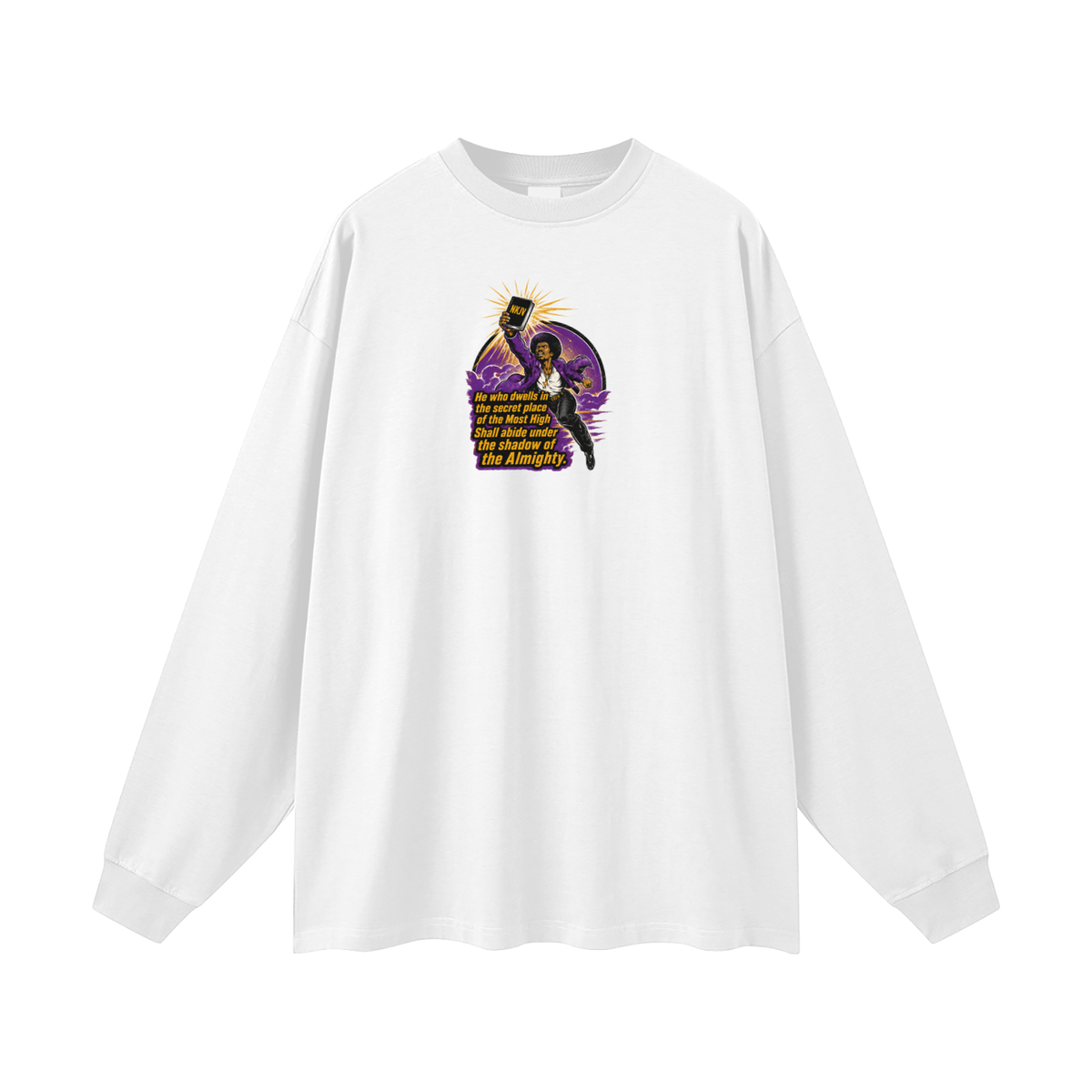 NKJV Psalms 91:1 Long Sleeve T-Shirt