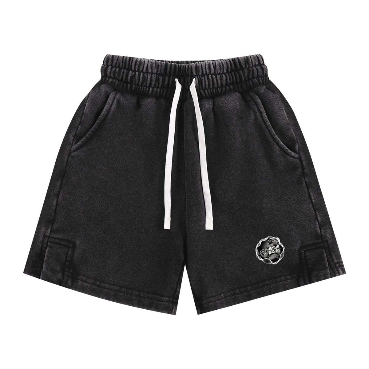 JESUS SAVES ACTS 4:12 Kids' Shorts