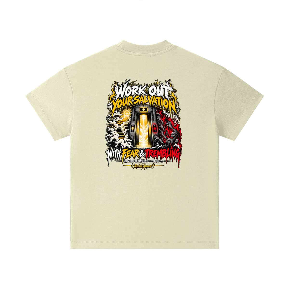 THE WAGE OF SIN IS DEATH WORKOUT YOUR SALVATION WITH FEAR & TREMBLING Kids T-Shirt