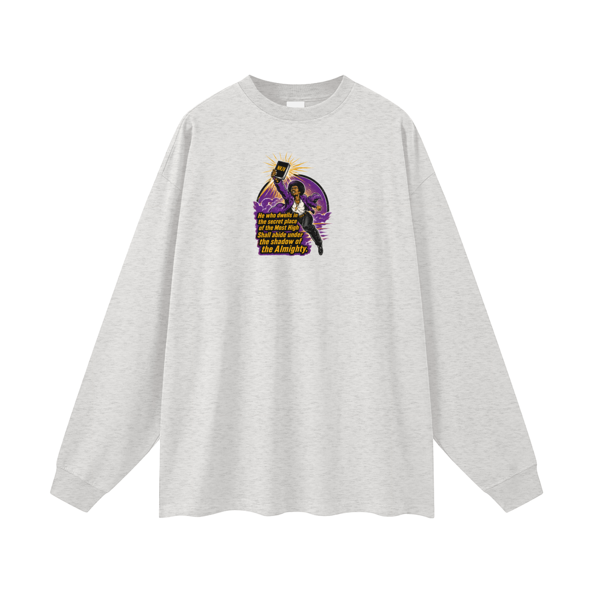NKJV Psalms 91:1 Long Sleeve T-Shirt