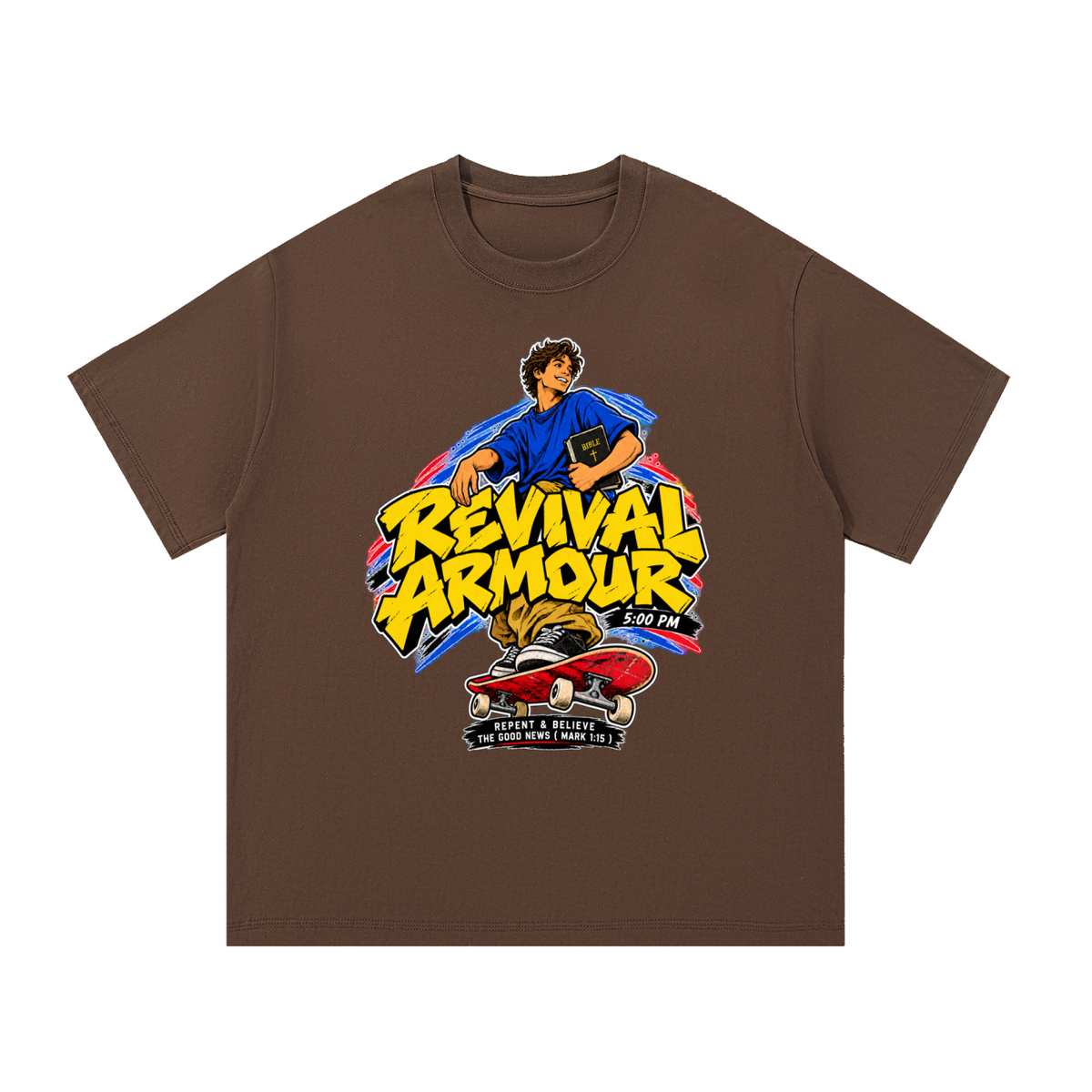 REVIVAL ARMOUR 5:00PM REPENT & BELIEVE THE GOOD NEWS ( MARK 1:15 ) T-Shirt