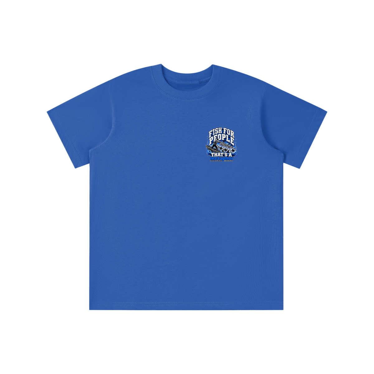 FISH FOR PEOPLE THAT'S A metaphor AND YOU COULD LEARN HOW TO CAST OUT DEMONS ON MICHAELJPHELPS.COM youth T-shirt