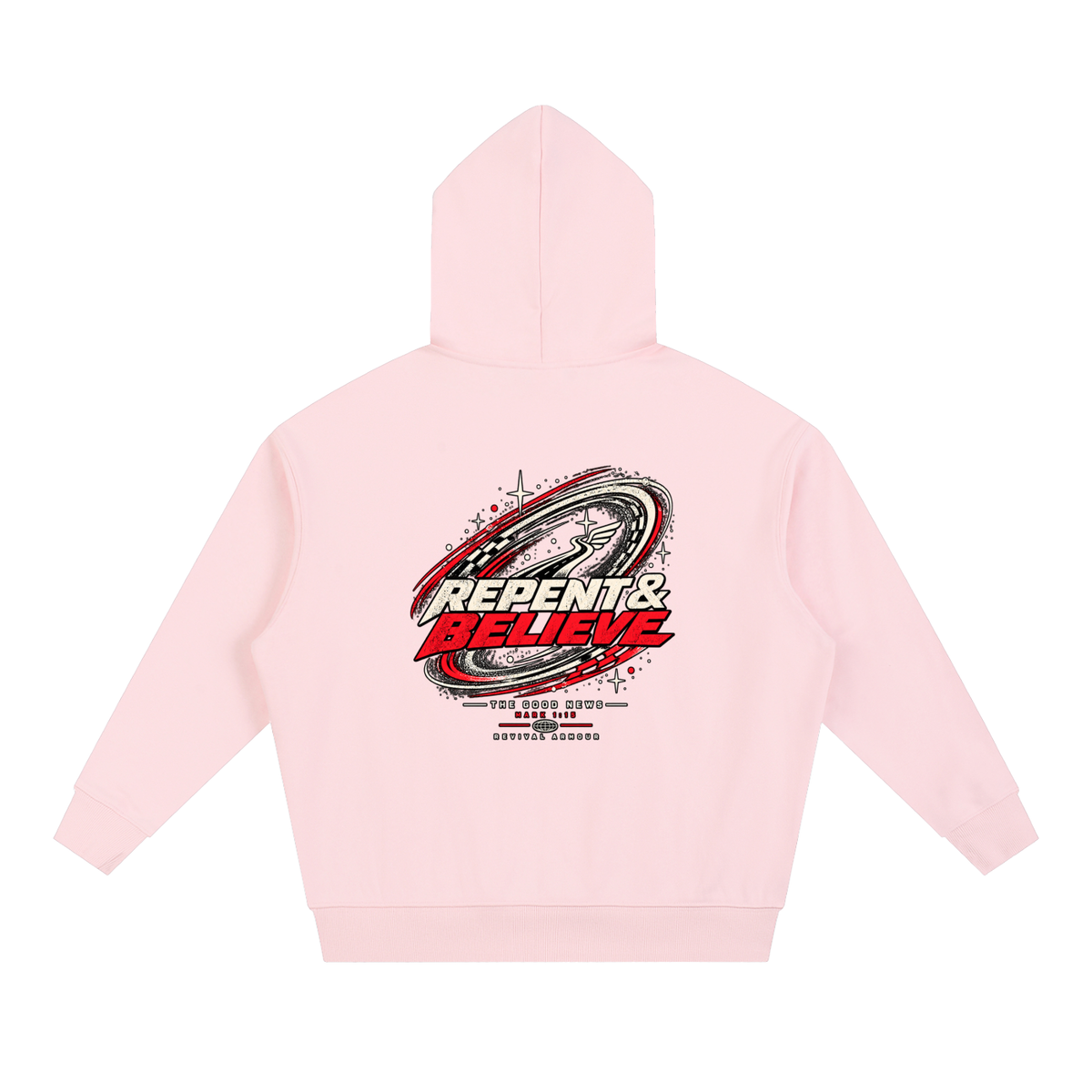 JESUS CHRIST DIED FOR OUR SINS THAT'S THE GOOD NEWS ACCORDING TO 1 CORINTHIANS 15:1-4 REPENT & BELIEVE THE GOOD NEWS - MARK 1:15 - REVIVAL ARMOUR Hoodie